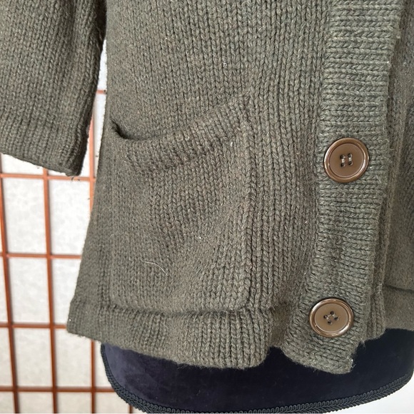 NWT Olive Green Fall ‘07 Millau LF Swing Cardigan Y2K - Picture 12 of 14